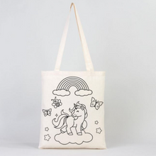 Load image into Gallery viewer, Unicorn & Cat Tote Bag