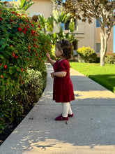 Load image into Gallery viewer, Red Wine  - Organic Cotton Baby Shoes
