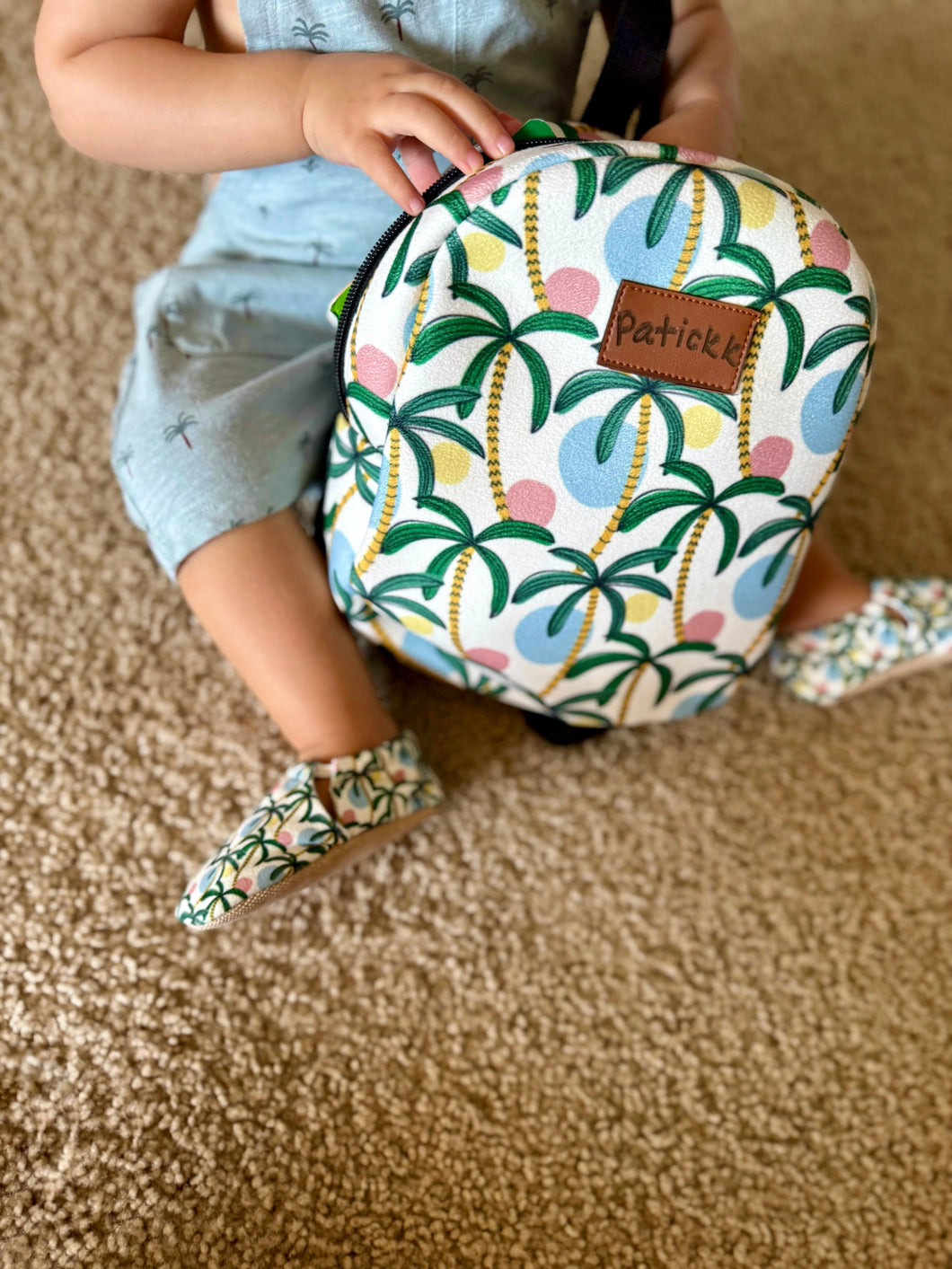 Palm Breeze Set – Baby Shoe & Bag Combo