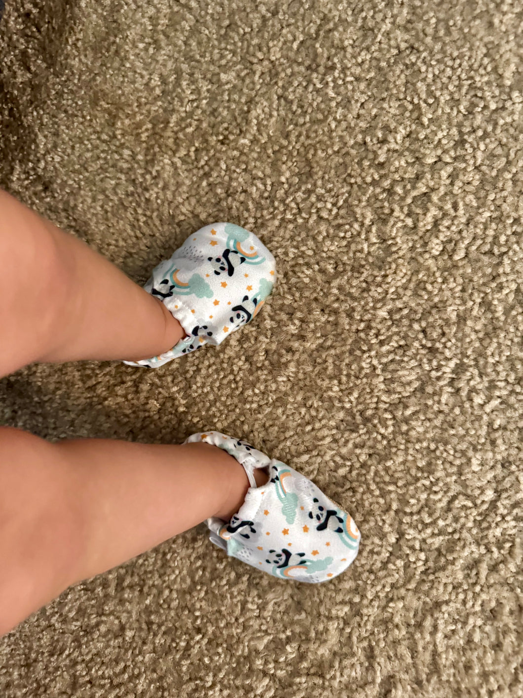 Panda  - Organic Cotton Baby Shoes