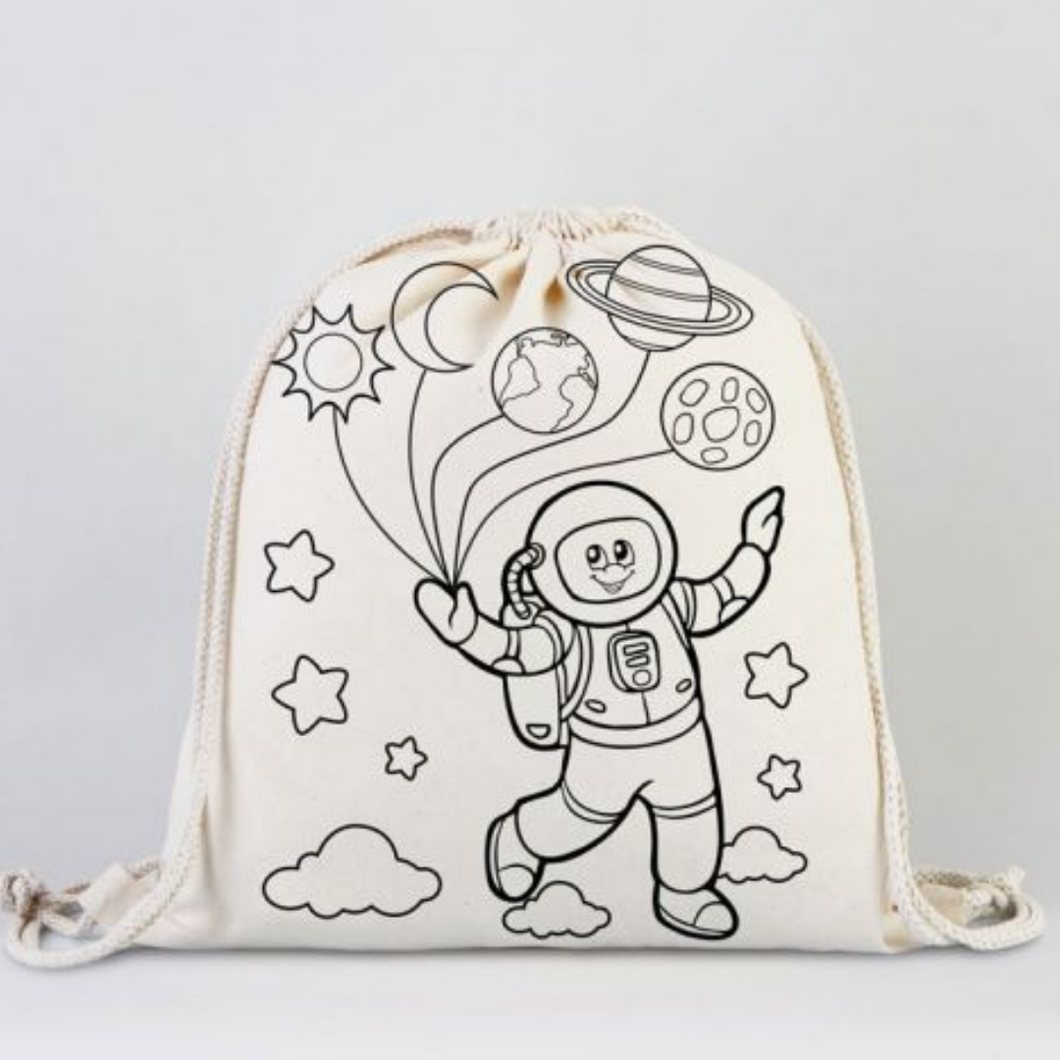 Planet Drawstring Bag