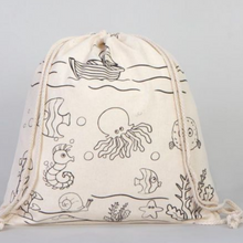 Load image into Gallery viewer, Pacific Ocean Drawstring Bag
