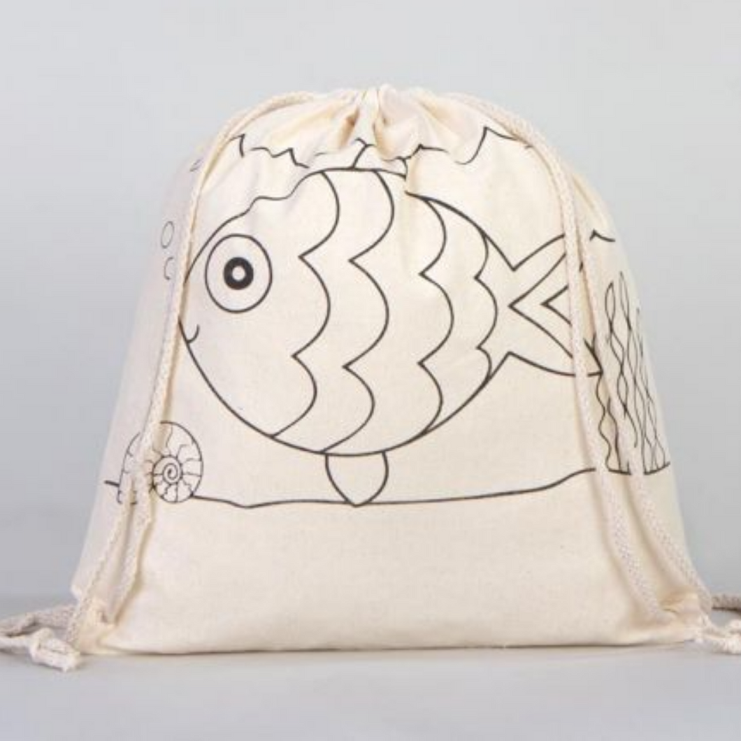 Pacific Ocean Drawstring Bag